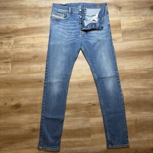 Diesel D-Luster Jeans Men 30x32 Blue Slim Fit Stretch Medium Wash Denim 009NN